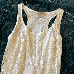 Banana Republic White Lace Tank 4